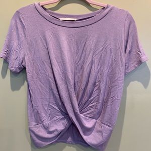 purple shirt